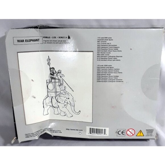 Hannibal's Carthaginian War Elephant w/Drivers Scale: 1/32 - Picture 2 of 4